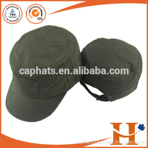 100% cutton cheap army style snapback cap, plain military cap